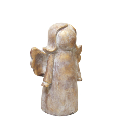 Choinka ceramiczna betonowa Rustykalny Złoty 29cm